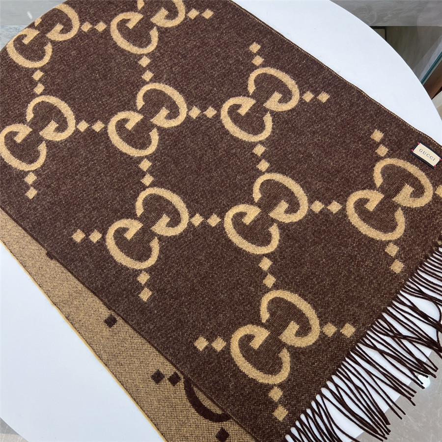 Gvc*1 cashmere gg logo scarf