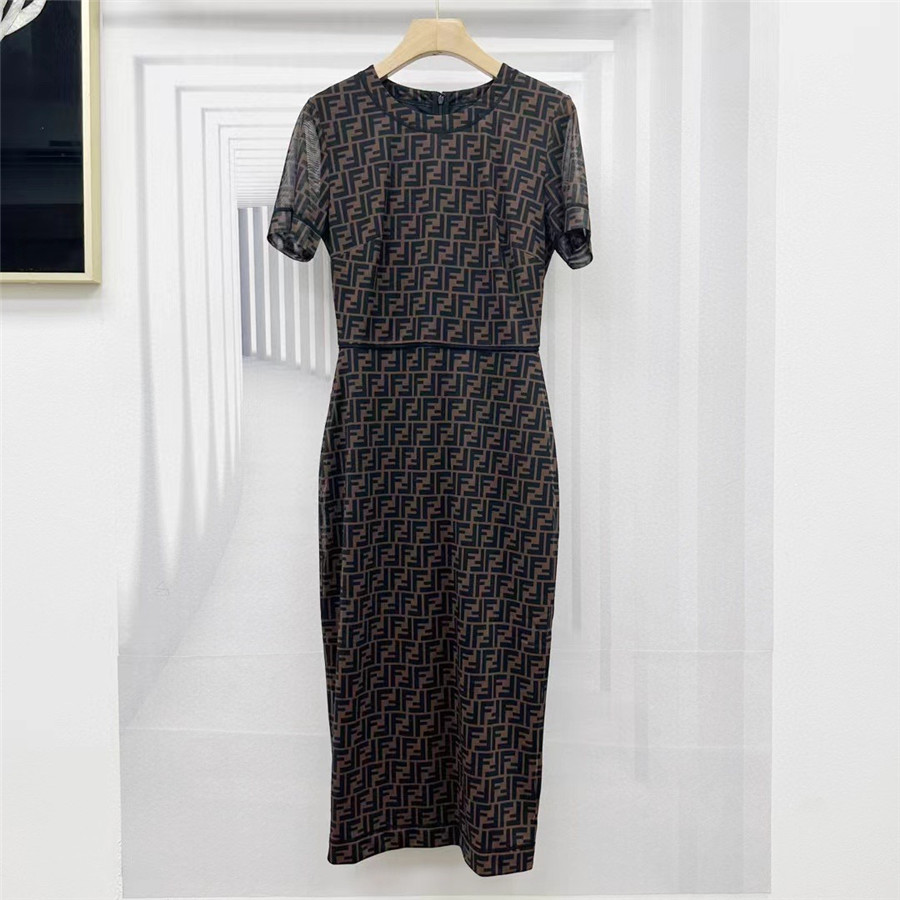 F**di ff logo short sleeve dress