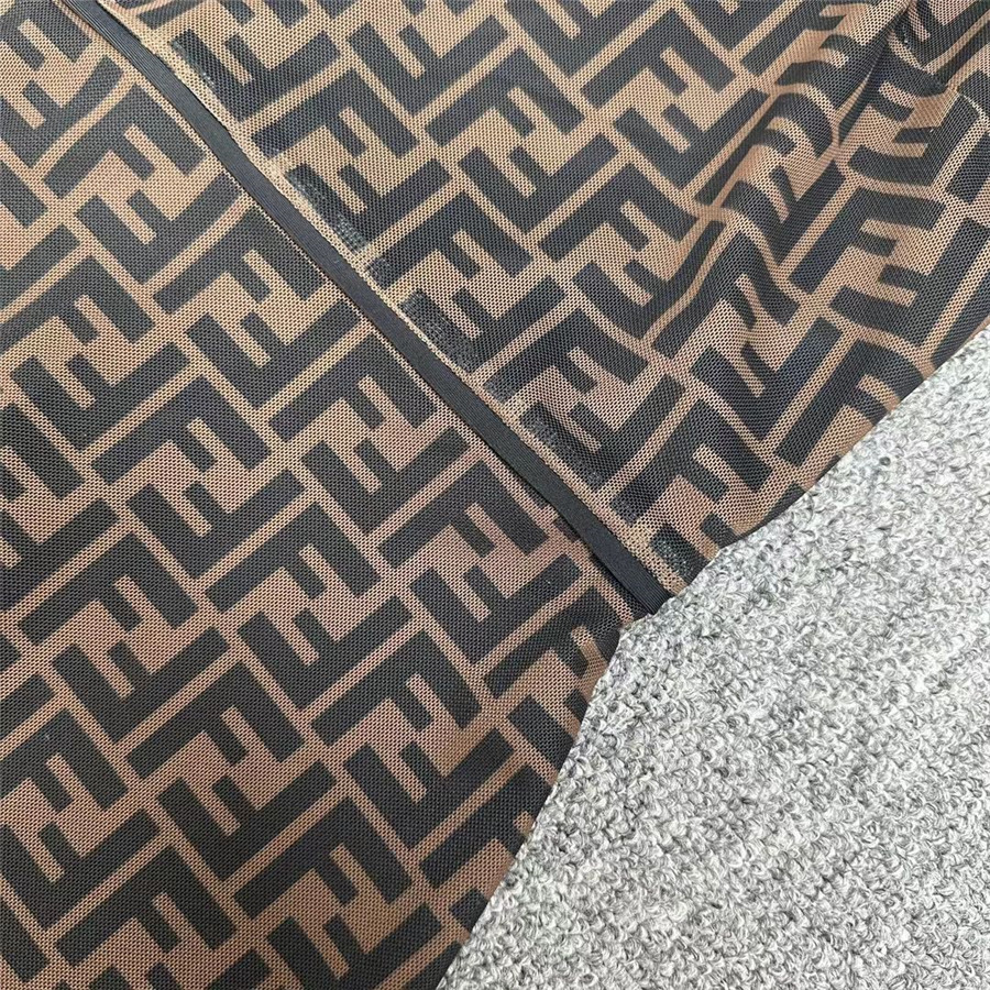 F**di ff logo short sleeve dress