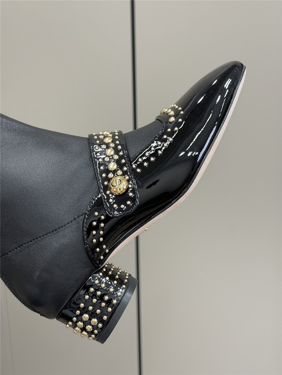 D10r stretch lambskin ankle boots