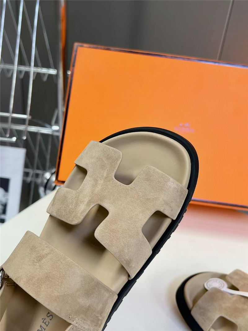 H**me5 chypre sandal beige suede calfskin