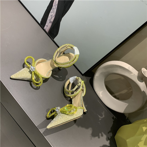 mach and mach bow rhinestone heels