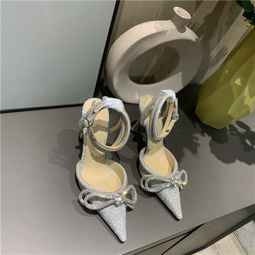 mach and mach bow rhinestone heels