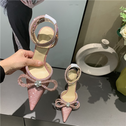 mach and mach bow rhinestone heels