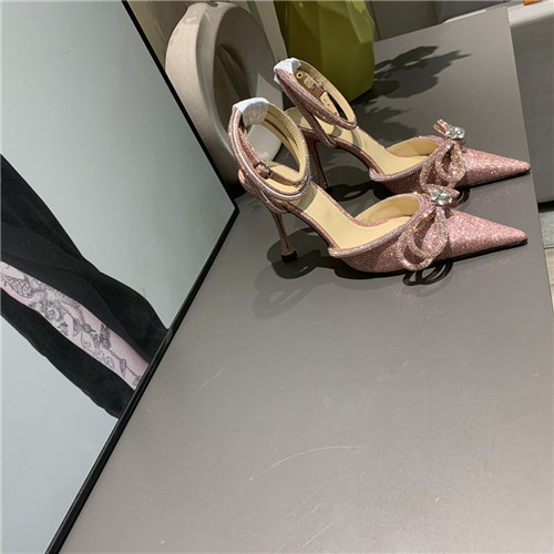 mach and mach bow rhinestone heels