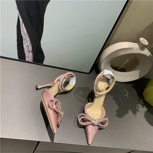 mach and mach bow rhinestone heels
