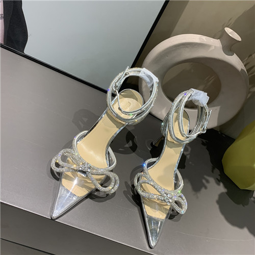 mach and mach bow rhinestone high heels