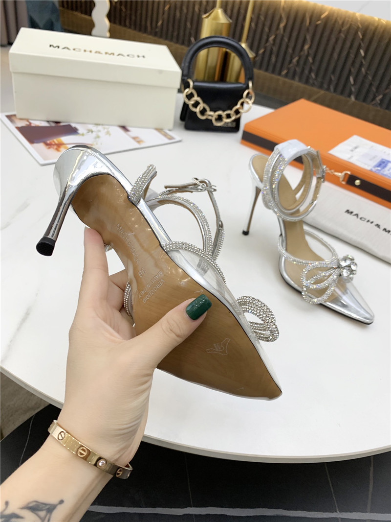mach & mach bow high heel sandals