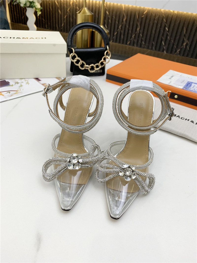 mach & mach bow high heel sandals