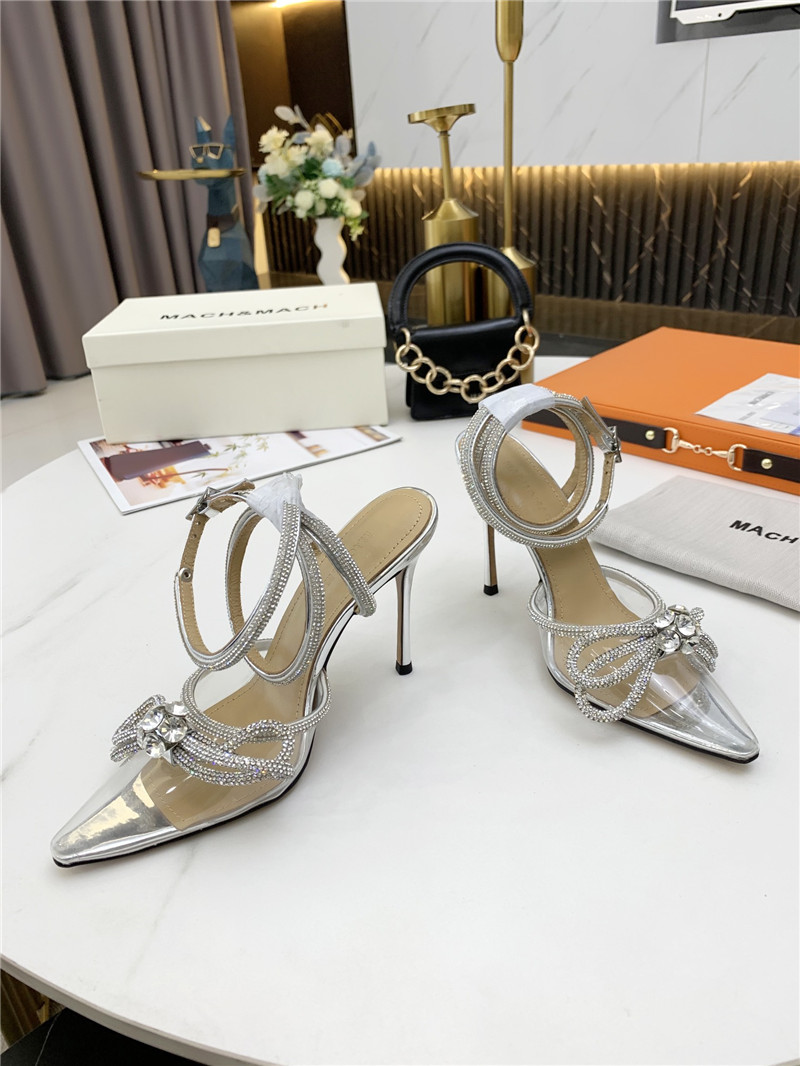 mach & mach bow high heel sandals