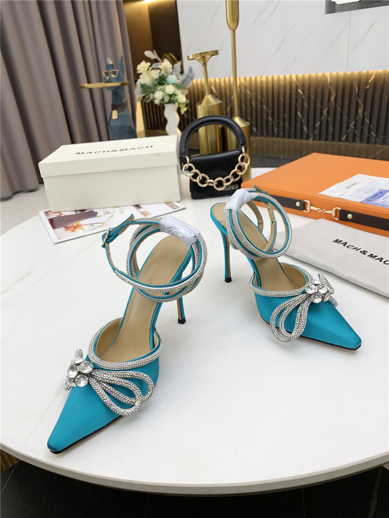 mach & mach bow high heel sandals