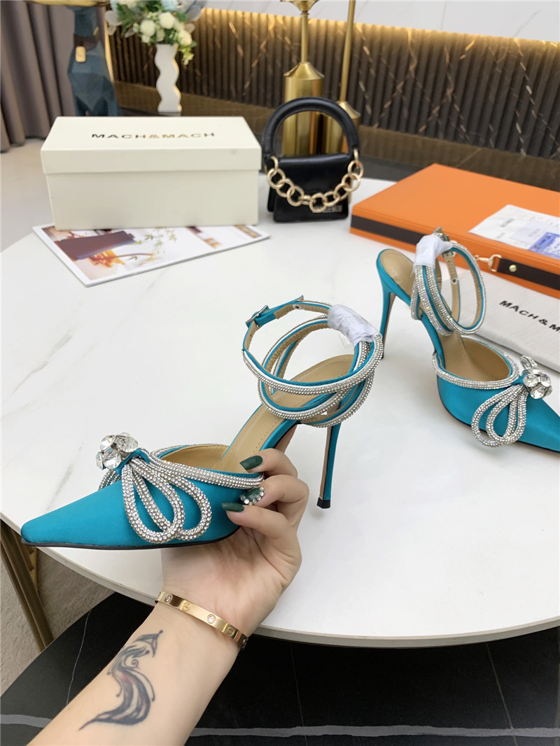 mach & mach bow high heel sandals