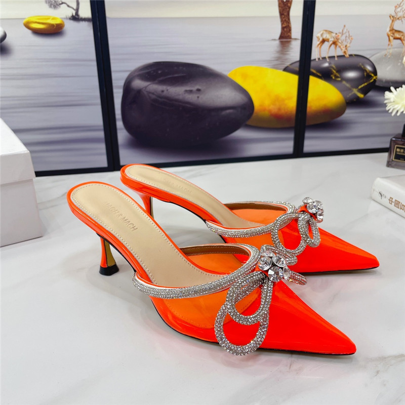 mach & mach double crystal heels