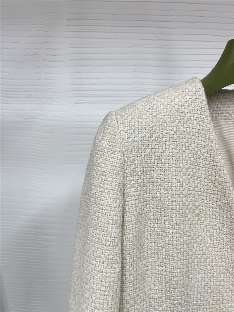 Gvc*1 gg tweed v-neck coat