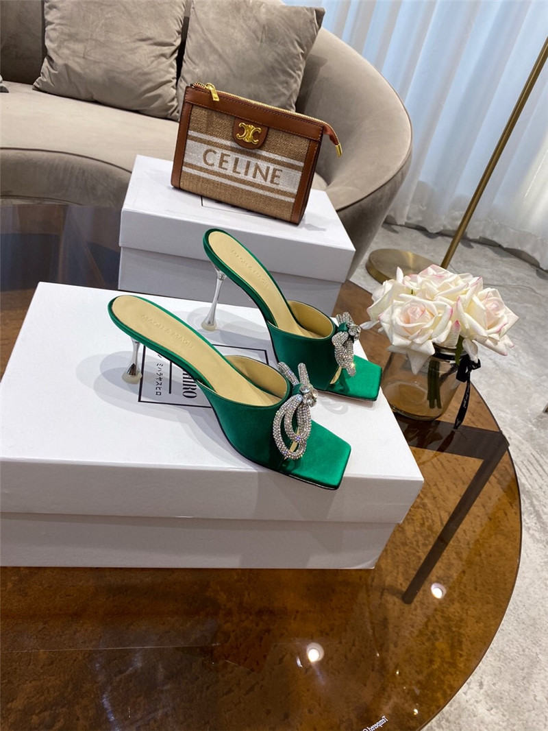 mach & mach rhinestone high heels