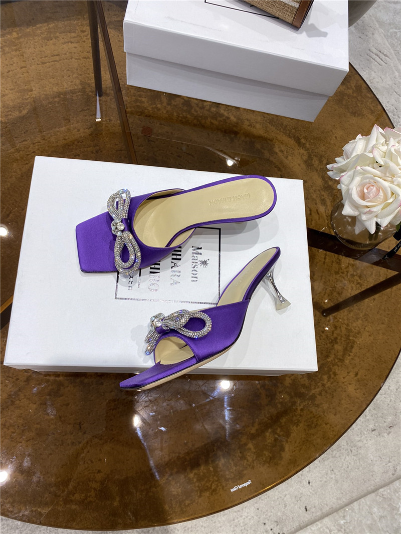 mach & mach rhinestone high heels