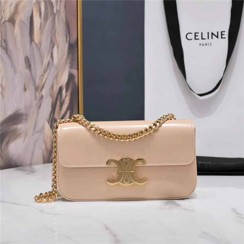 Ce1i*e triomphe chain shoulder bag in pink