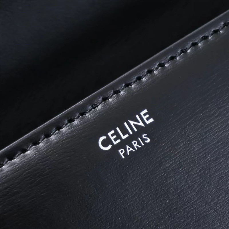 Ce1i*e triomphe chain shoulder bag in black