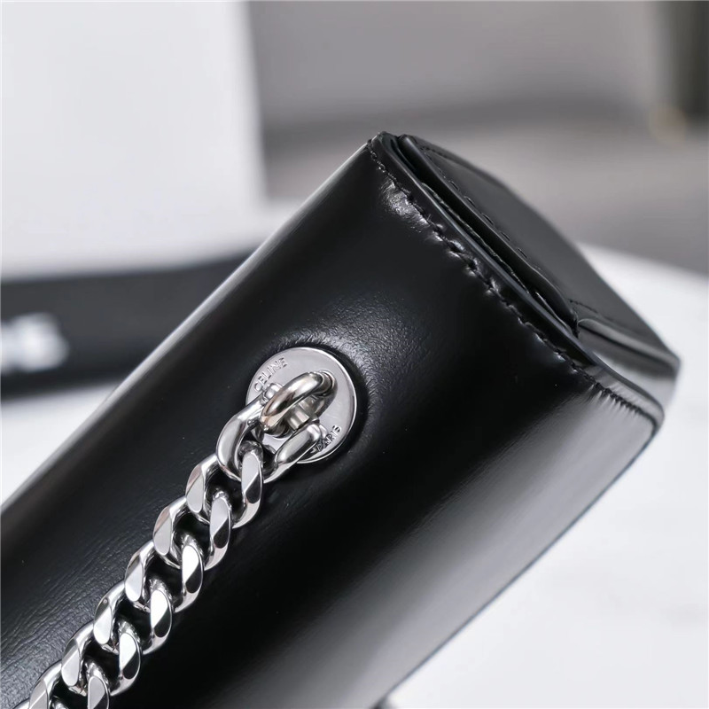 Ce1i*e triomphe chain shoulder bag in black