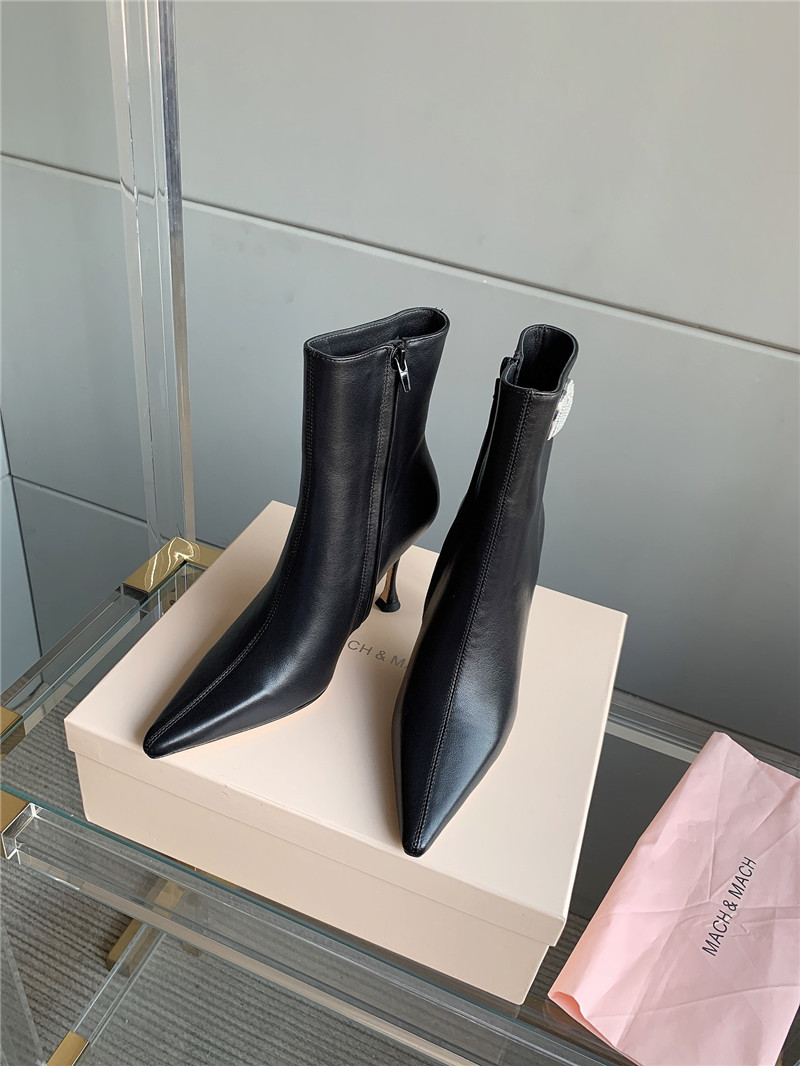 mach & mach heeled ankle boots