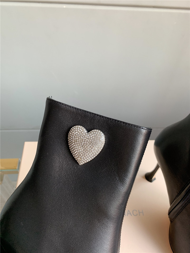 mach & mach heeled ankle boots