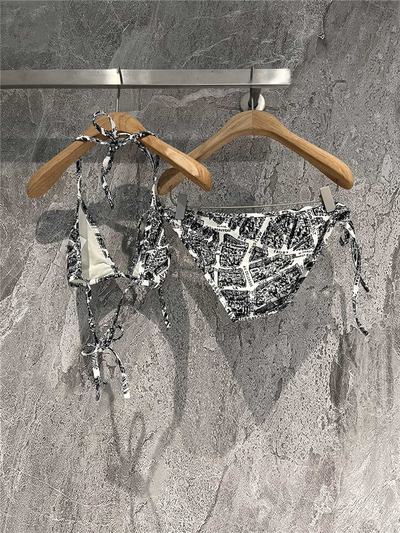 D10r paris map bikini swimsuit