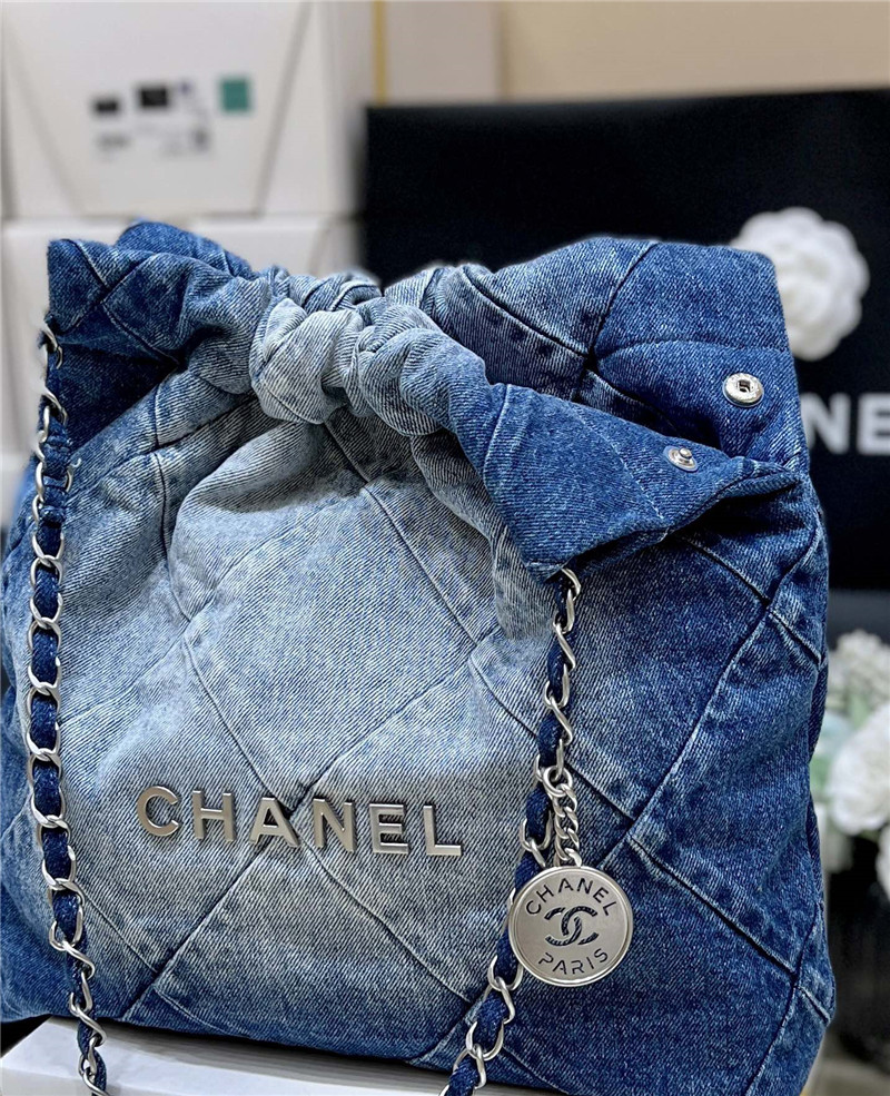 Ch**el 22 handbag denim bag