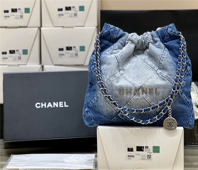 Ch**el 22 handbag denim bag