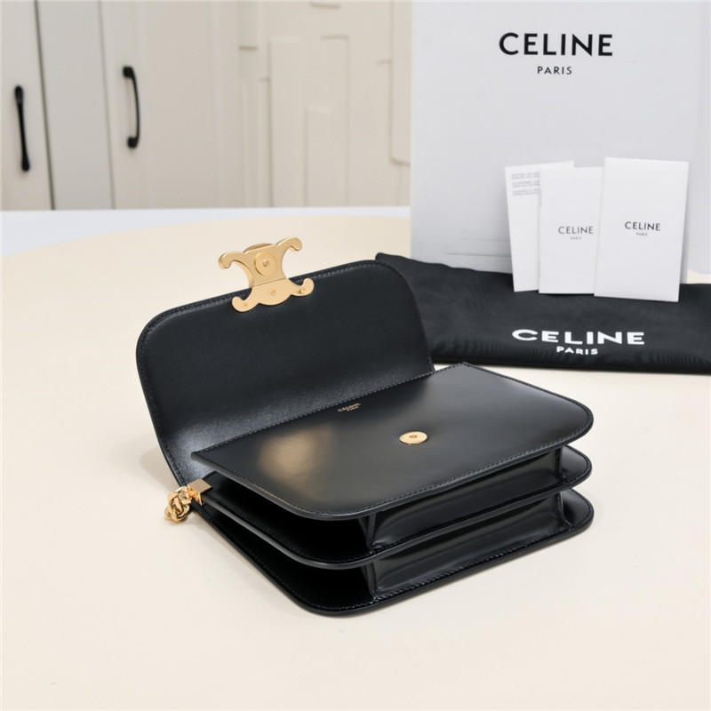 Ce1i*e college medium leather shoulder bag