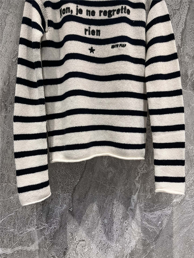 D10r cashmere knitted striped sweater