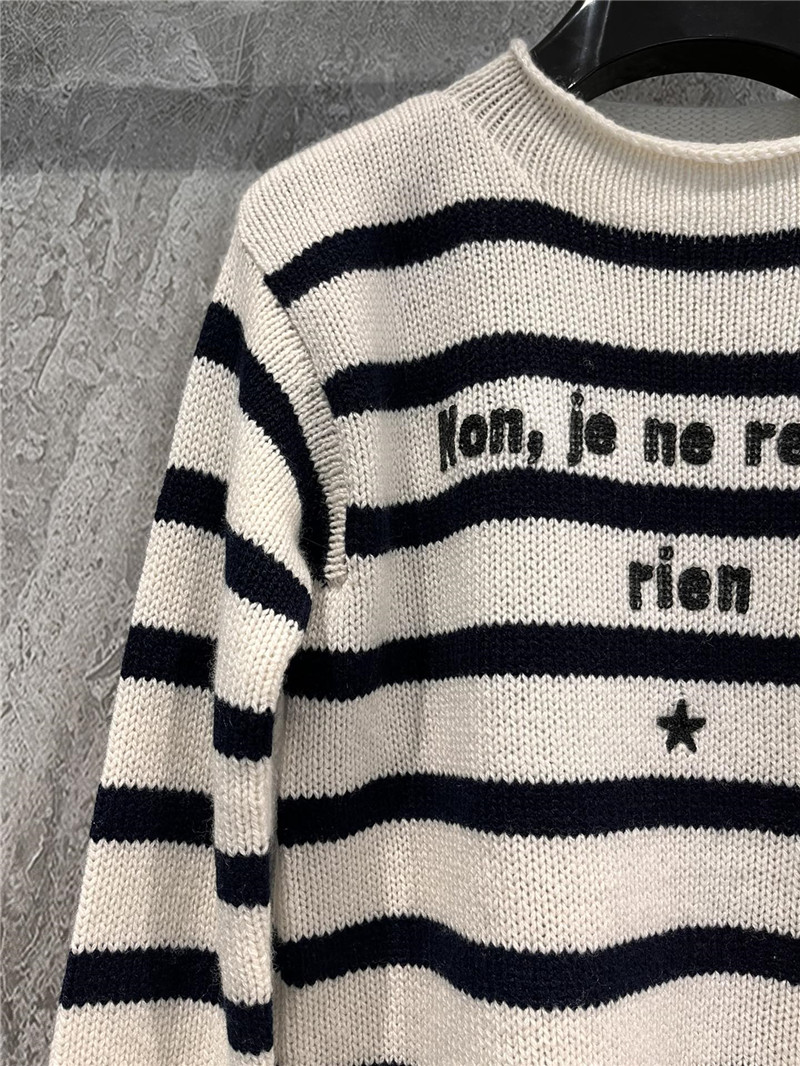 D10r cashmere knitted striped sweater