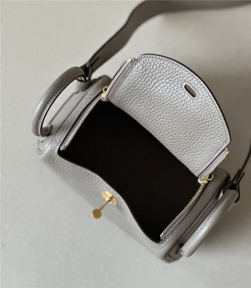 H**me5 mini lindy bag grey