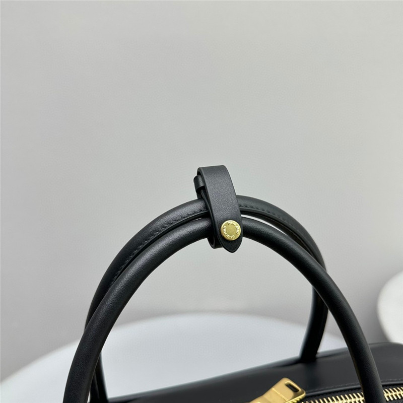 Miu Miu Leather Beau Bag Black