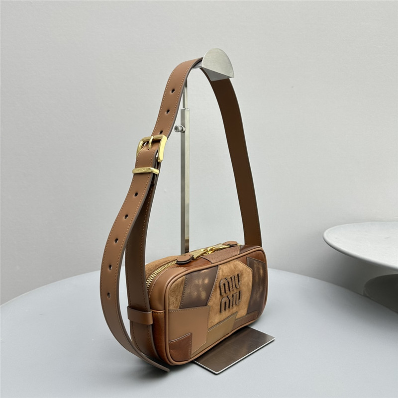 Miu Miu Beau Leather Patchwork Bag