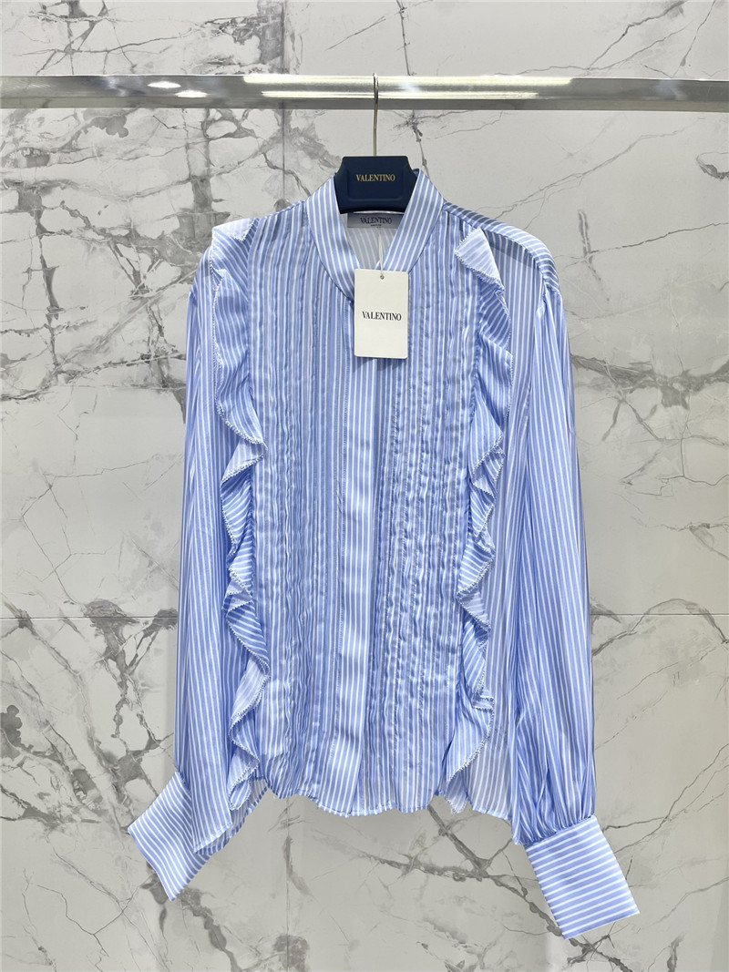 Va1e*ntin0 silk vertical shirt