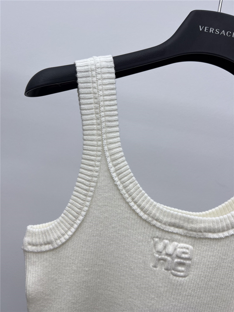 A1exa*der wang logo embossed knitted vest