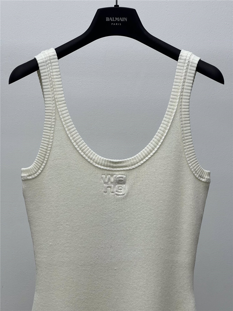 A1exa*der wang logo embossed knitted sundress