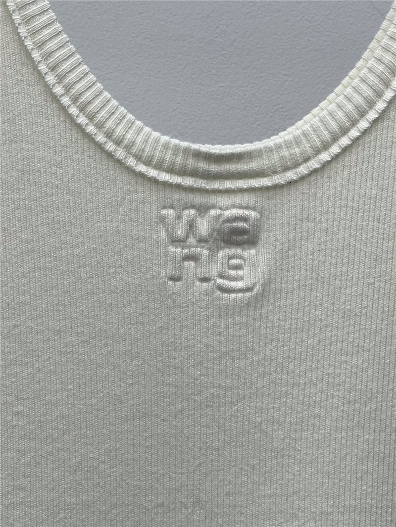 A1exa*der wang logo embossed knitted sundress