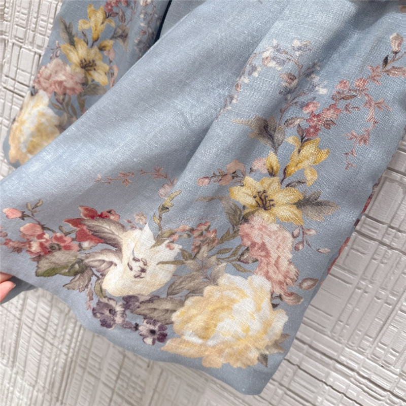 zimm linen cotton high waisted shorts