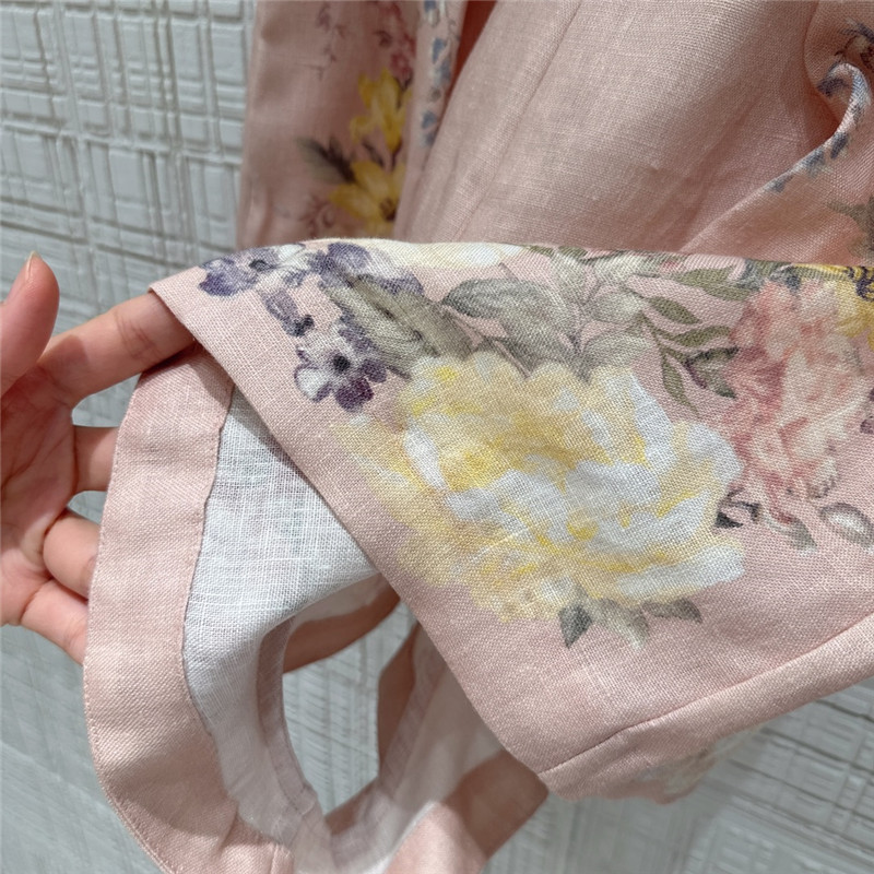 zimm linen cotton high waisted shorts