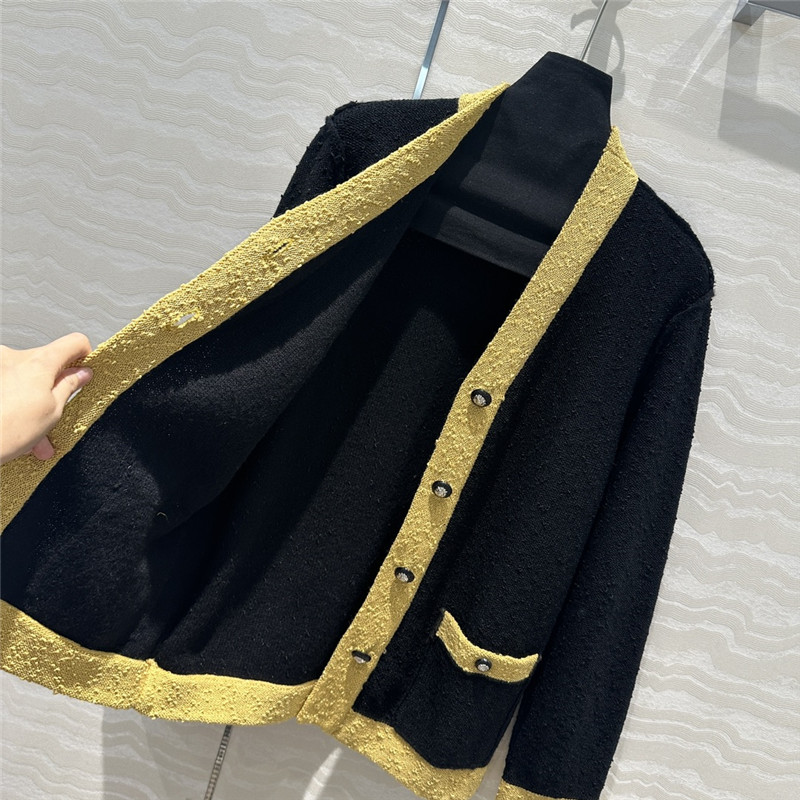 Ch**el v-neck cardigan coat