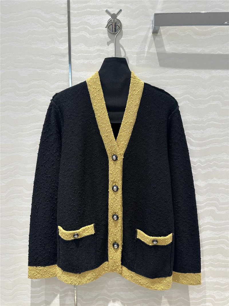 Ch**el v-neck cardigan coat