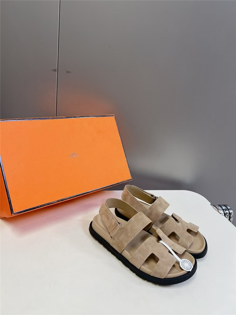 H**me5 chypre sandal beige suede calfskin