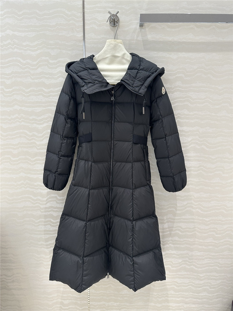 Moncler Long Hooded Down Jacket
