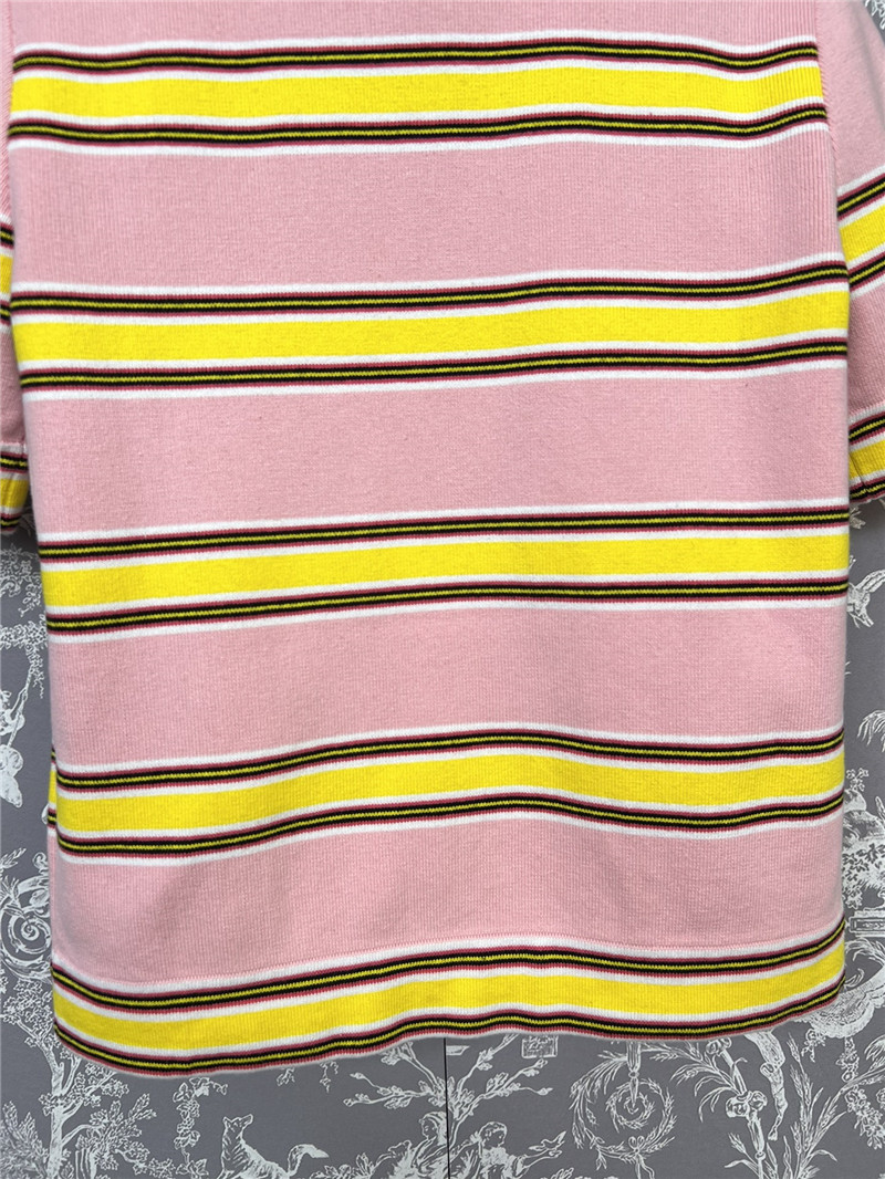 l0vis Vvtt0n lv striped knit short sleeves