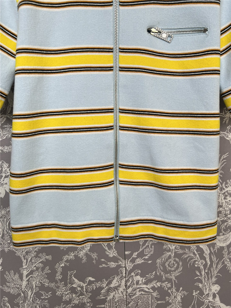 l0vis Vvtt0n lv striped knit short sleeves