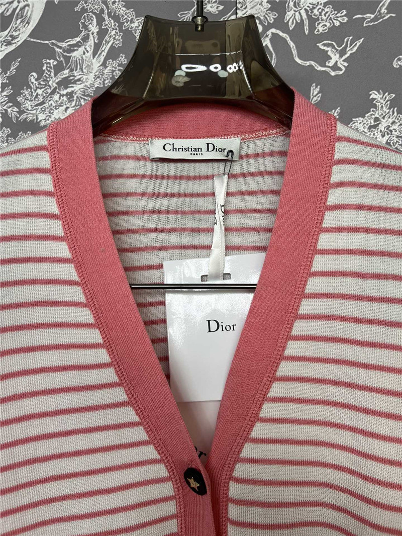 D10r cd striped five-pointed star button knitted cardigan