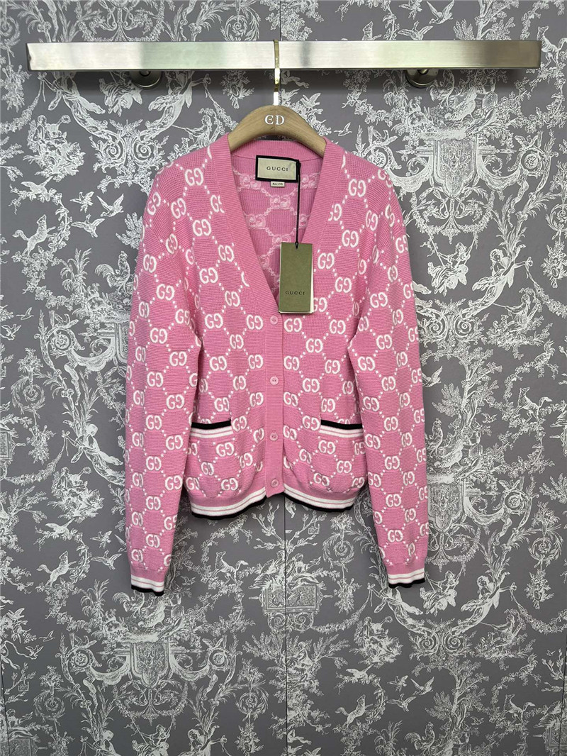 gvc*1 gg D1am0nd jacquard knitted cardigan