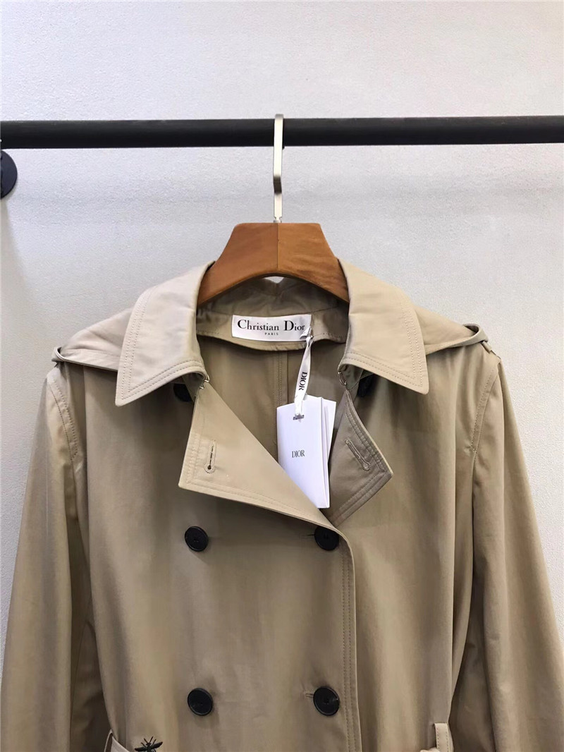 D10r cd hooded long trench coat