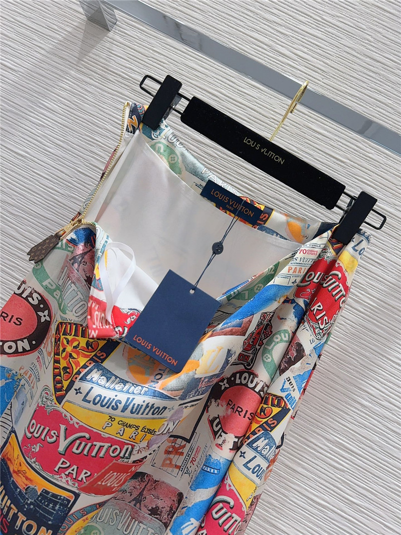l0vis Vvtt0n lv elysee palace printed long skirt